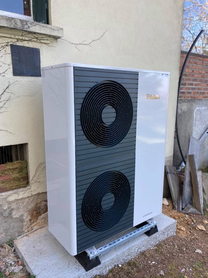 Installation pompe à chaleur Vaillant aroTHERM par ANGEL'EAU
